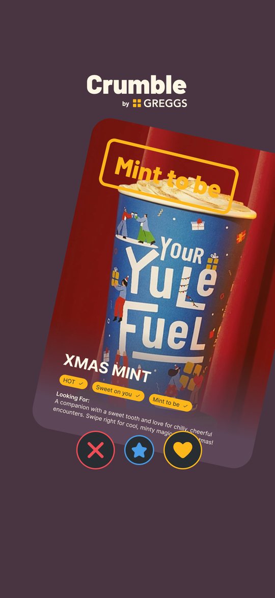 Animatic frame: “Mint to be” match on Xmas Mint