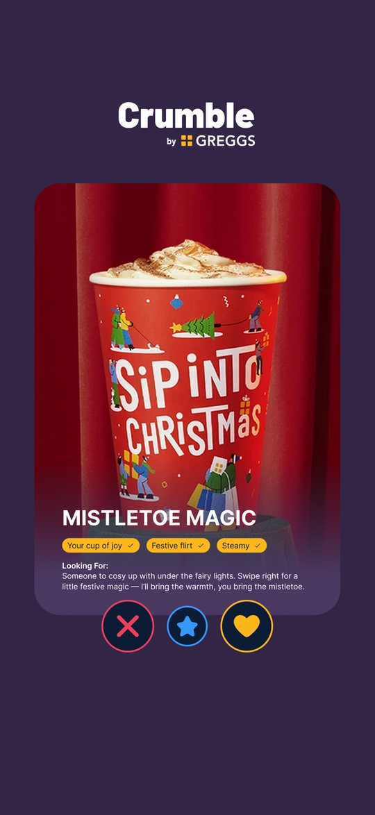 Animatic frame: Mistletoe Magic profile card