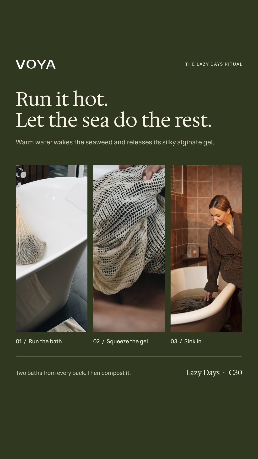 Story: Run it hot. Let the sea do the rest.